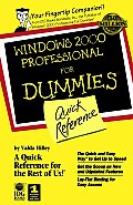 Microsoft Windows 2000 Pro For Dummies Quick Ref