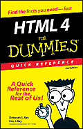 Html 4 For Dummies Quick Reference 2nd Edition