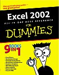 Excel 2002 All In One Desk Reference for Dummies
