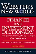Websters New World Finance & Investment Dictionary