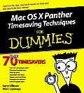 Mac OS X Panther timesaving techniques for dummies