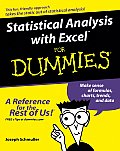 Statistical Analysis with Excel for Dummies 1st Edtiion