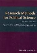 Research Methods for Political Science: Quantitative and Qualitative Methods
