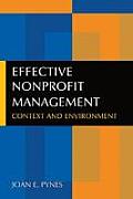 Effective Nonprofit Management: Context and Environment