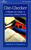 Cite Checker A Hands On Guide to Learning Citation Form