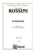 Semiramide Vocal Score Italian English Language Edition Vocal Score