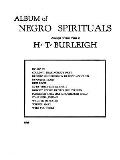 Album of Negro Spirituals High Voice
