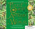 Puzzle Quest Around the World With 2 Dice & 8 Game Boards 2 Wipe Off Markers & 16 Game Disks