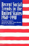 Recent Social Trends in the United States, 1960-1990, 3