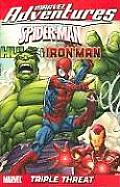 Marvel Adventures Spider Man Hulk & Iron Man Triple Threat Digest