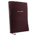 KJV Reference Bible Super Giant Print Leather Look Burgundy Red Letter Edition