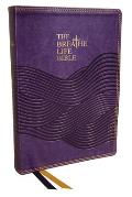 The Breathe Life Holy Bible: Faith in Action (Nkjv, Purple Leathersoft, Red Letter, Comfort Print)