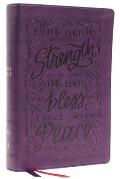 Nkjv, Giant Print Center-Column Reference Bible, Verse Art Cover Collection, Leathersoft, Purple, Thumb Indexed, Red Letter, Comfort Print: Holy Bible