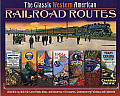 Classic Western American Railroad Routes with Mile by Mile Full Color Route Maps & Hundreds of Postcards Contemporary Paintings & Ephemera