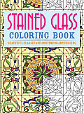 Stained Glass Coloring Book Beautiful Classic & Contemporary Designs