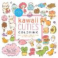Kawaii Cuties Coloring Kit: Color Adorable Animals, Food, Monsters, and More!