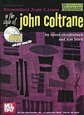 Essential Jazz Lines in the Style of John Coltrane B Flat Instruments Edition With CD