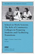 School To Work Systems The Role of Community Colleges in Preparing Students & Facilitating Transitions New Directions for Community Colleges