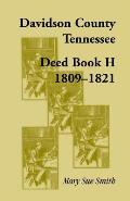 Davidson County, Tennessee, Deed Book H: 1809-1821
