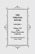 The Virginia Papers, Volume 1, Volume 1zz of the Draper Manuscript Collection