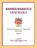 Barber/Barbour Genealogy: Thomas Barber, The Immigrant 1614-1662