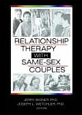 Relationship Therapy with Same Sex Couples
