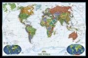 National Geographic Reference Map||||National Geographic World Wall Map - Decorator - Laminated (46 x 30.5 in)