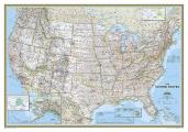 National Geographic Reference Map||||National Geographic United States Wall Map - Classic (43.5 x 30.5 in)