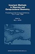 Invariant Methods in Discrete and Computational Geometry: Proceedings of the Cura?ao Conference, 13-17 June, 1994