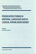 Predicative Forms in Natural Language and in Lexical Knowledge Bases