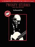 Andres Segovia 20 Studies for Guitar Book Only
