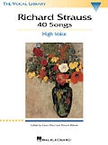Richard Strauss 40 Songs High Voice