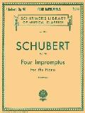 4 Impromptus Op 90 Schirmer Library of Classics Volume 1125 Piano Solo