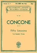 50 Lessons, Op. 9: Schirmer Library of Classics Volume 242 Medium Voice