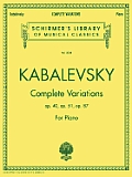 Complete Variations: Schirmer Library of Classics Volume 2038 Piano Solo
