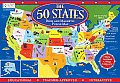 50 States Book & Magnetic Puzzle Map Readers Digest Learning With Magnetc States & Board