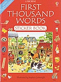 First Thousand Words Sticker Book English