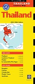Thailand Travel Map 3rd Edition