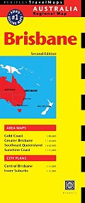 Brisbane Travel Map 2nd Edition