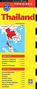 Thailand Travel Map 6th Edition