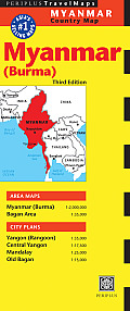Myanmar Travel Map Third Edition