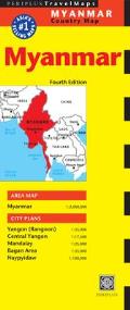 Myanmar Travel Map 4th Edition