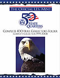 Official U S Mint 50 State Quarters Complete 100 Hole Collectors Folder Complete Collection 1999 2008