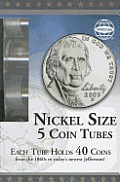 Whitman Nickel Size 5 Coin Tubes