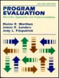 Program Evaluation Alternative Approach 2nd edition