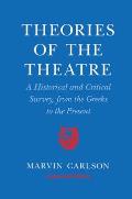 Theories of the Theatre A Historical & Critical Survey from the Greeks to the Present