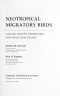 Neotropical Migratory Birds: International Adjustment Since 1945