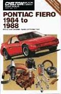 Pontiac Fiero 1984 to 1988 All U S & Canadian Models of Pontiac Fiero