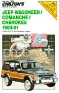 Chiltons Repair Manual Jeep Wagoneer Comanche Cherokee 1984 1991