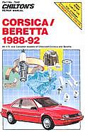 Chiltons Repair Manual Chevrolet Corsica Beretta 1988 92